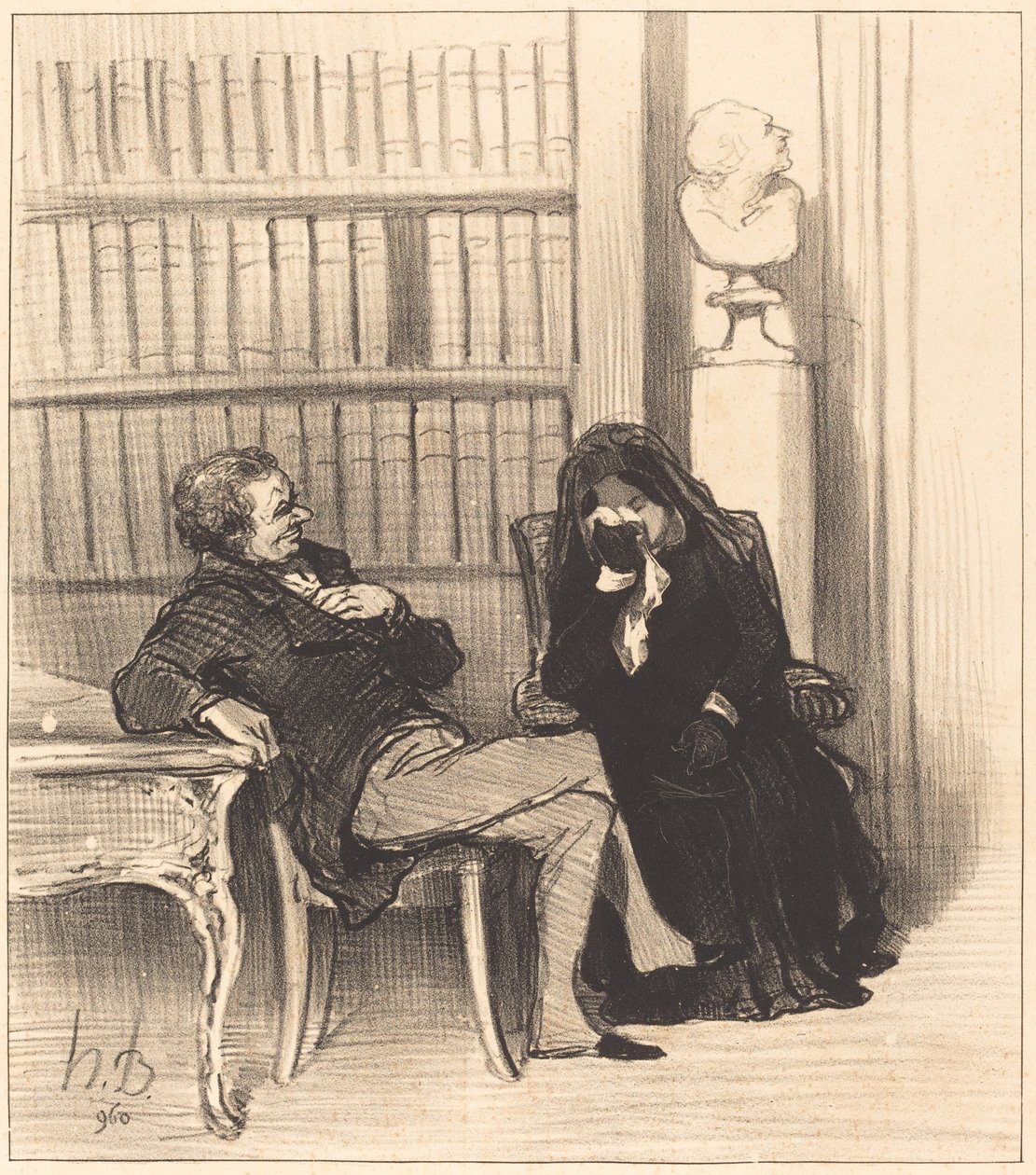 Enken af Honoré Daumier