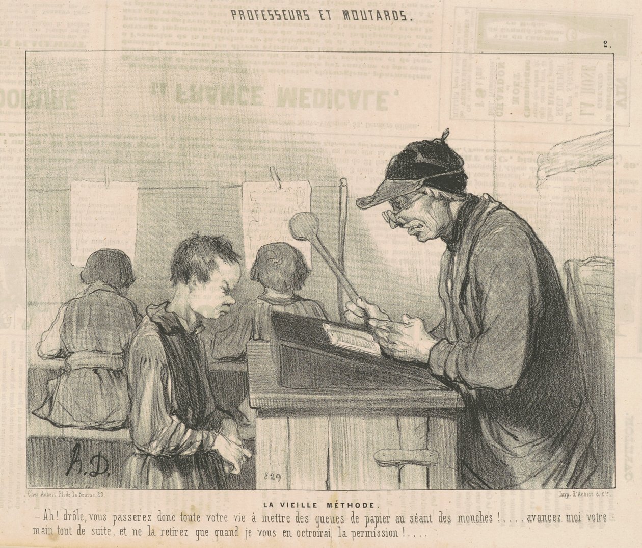 Den gamle metode af Honoré Daumier