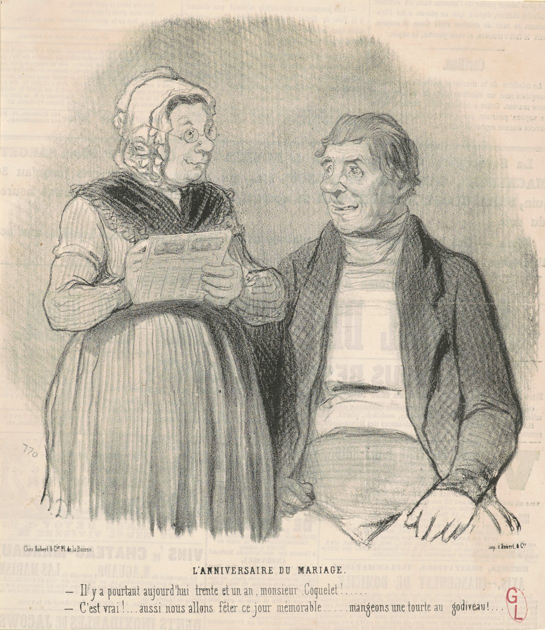 bryllupsdag af Honoré Daumier