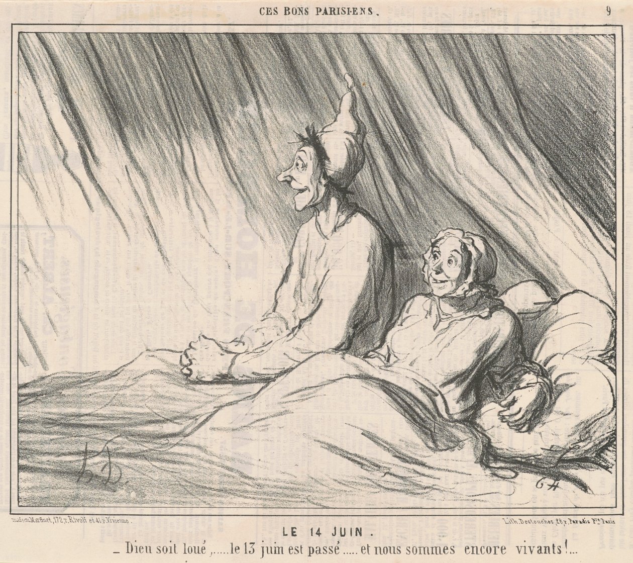 14. juni af Honoré Daumier
