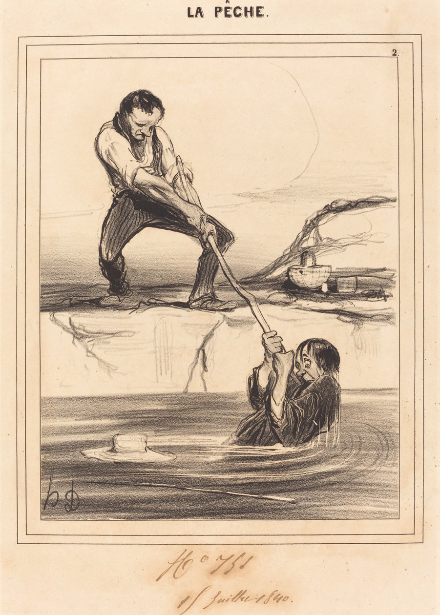 Barbillon involverer... af Honoré Daumier