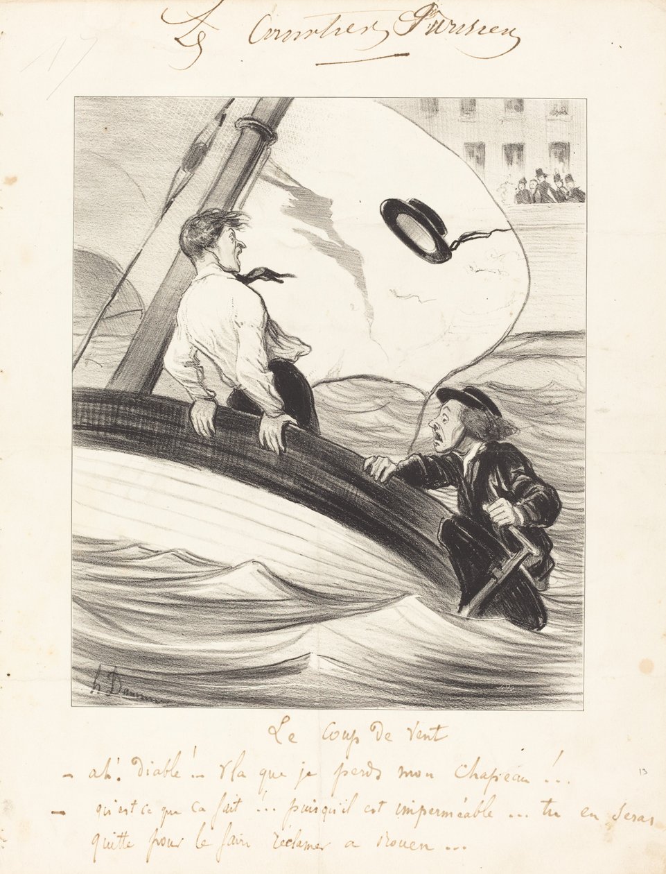 Vindstødet af Honoré Daumier