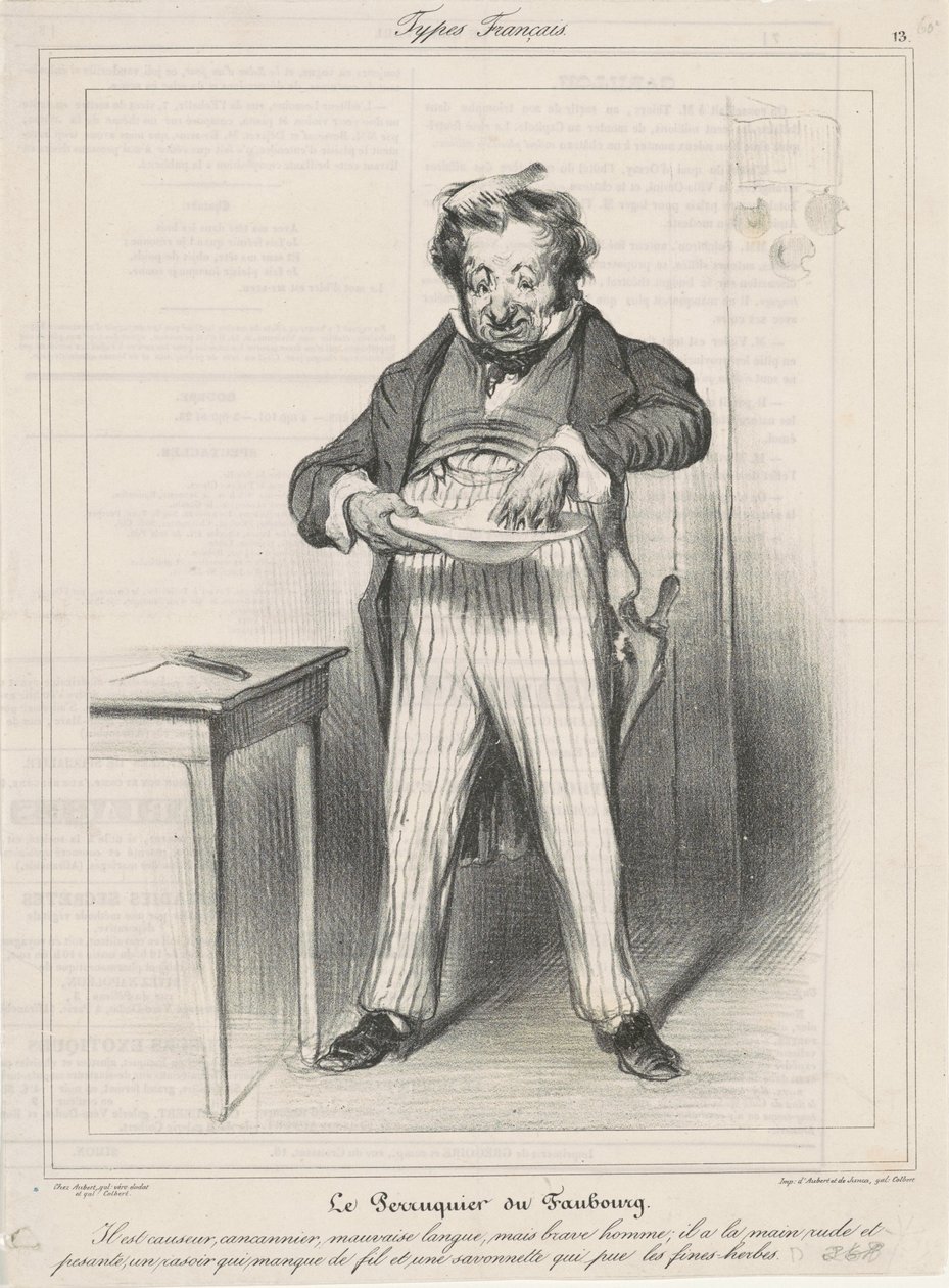 Parykmageren af ​​Faubourg af Honoré Daumier
