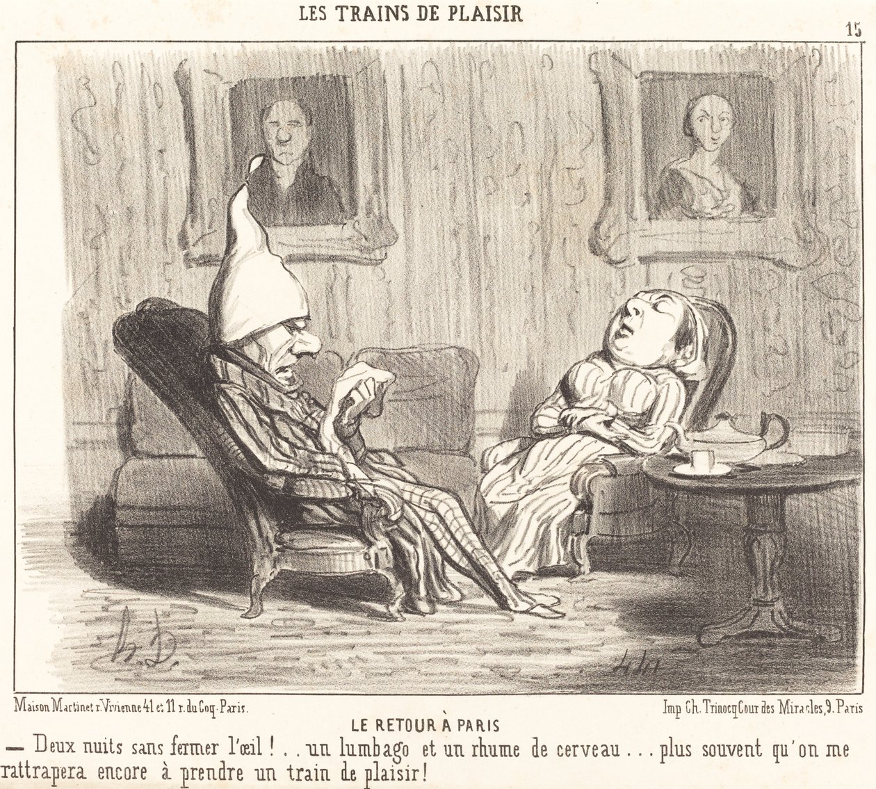 Tilbage til Paris af Honoré Daumier
