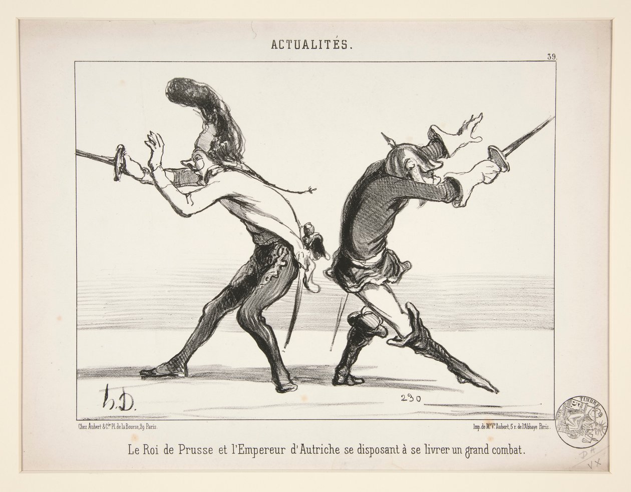 Kongen af ​​Preussen og af Honoré Daumier