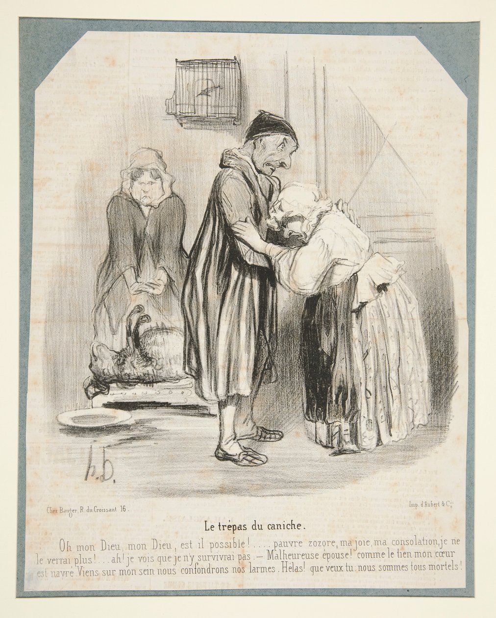 Pudlens Trepas af Honoré Daumier