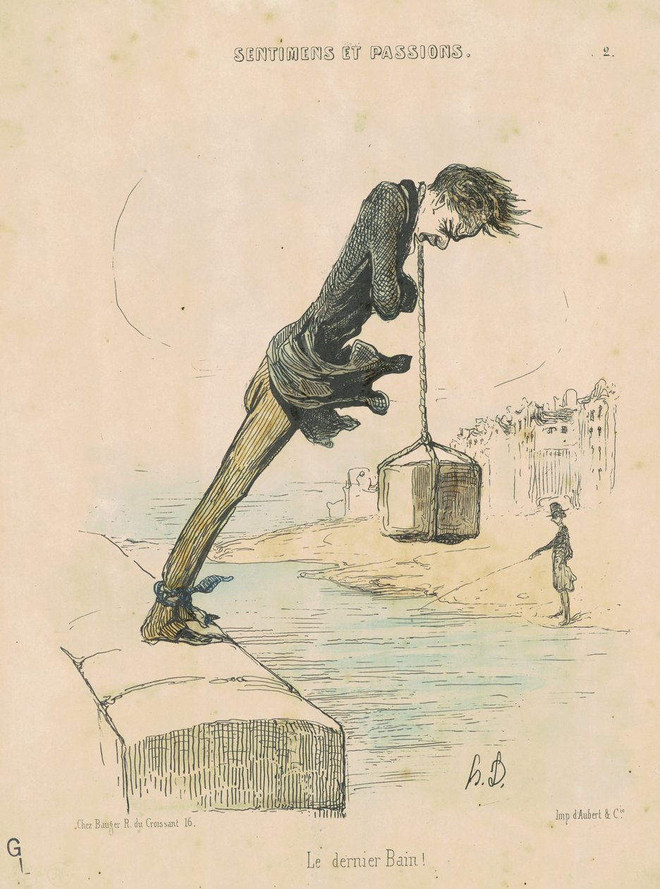 Det sidste bad! af Honoré Daumier