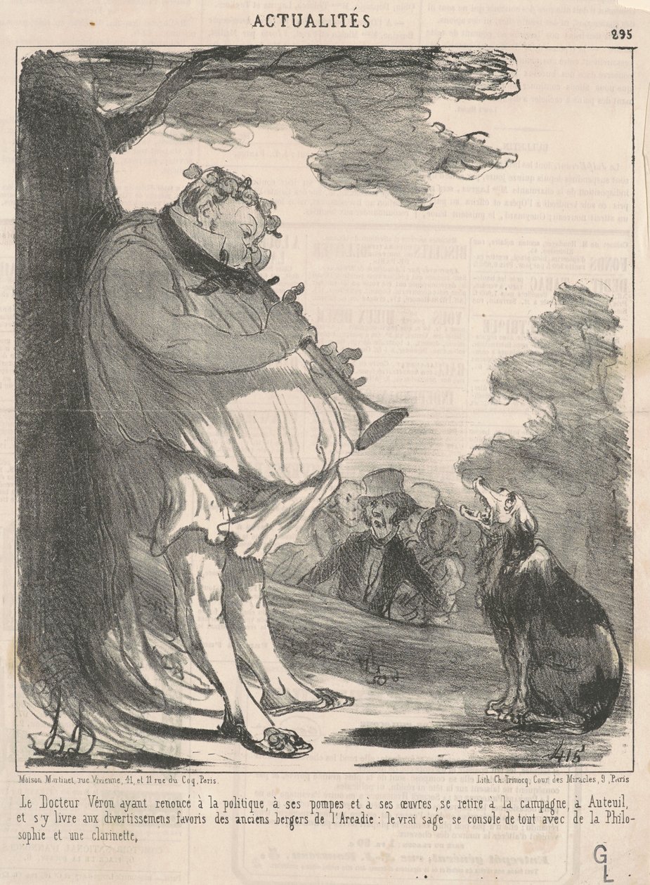Doktor Véron ... i Auteuil ... af Honoré Daumier