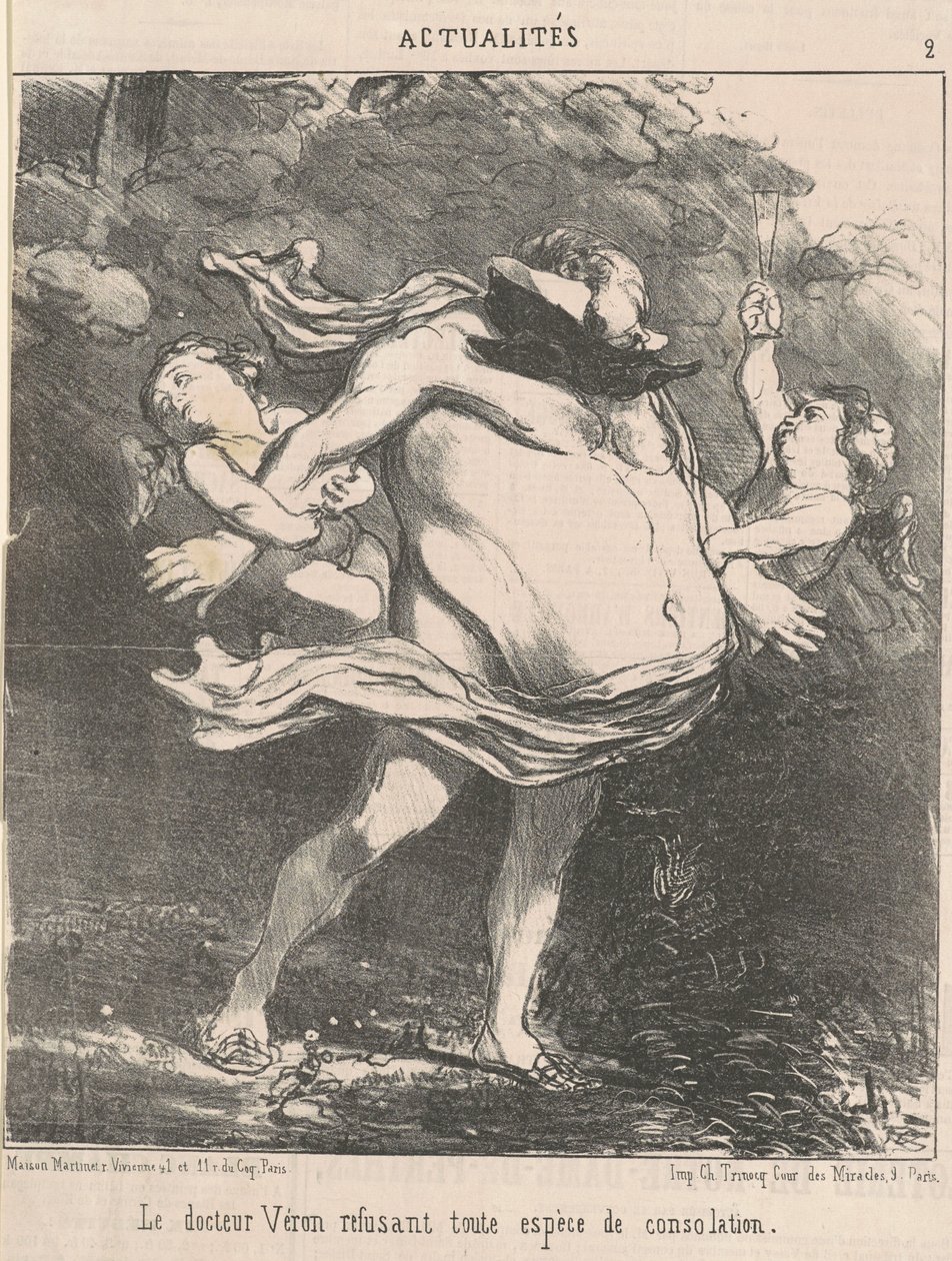 Doktor Véron nægter ... trøst af Honoré Daumier
