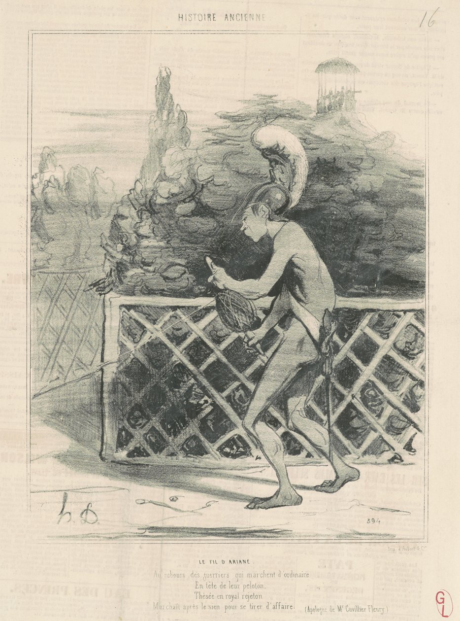 Ariadnes tråd af Honoré Daumier