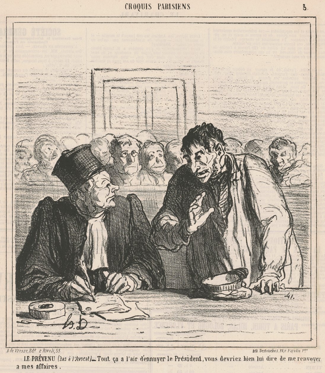 Den anklagede af Honoré Daumier