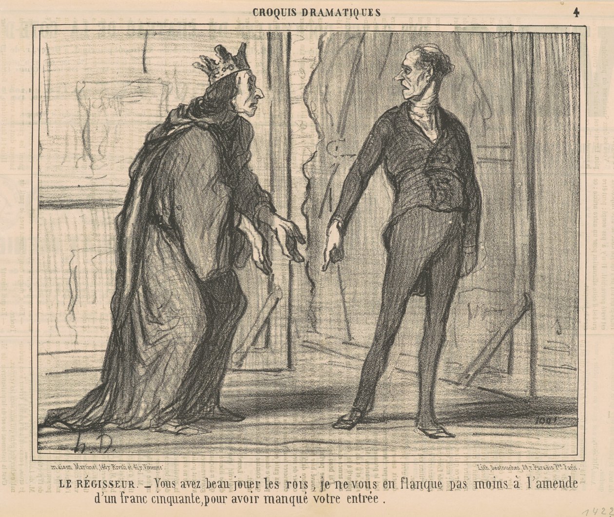 Iscenesætteren af Honoré Daumier