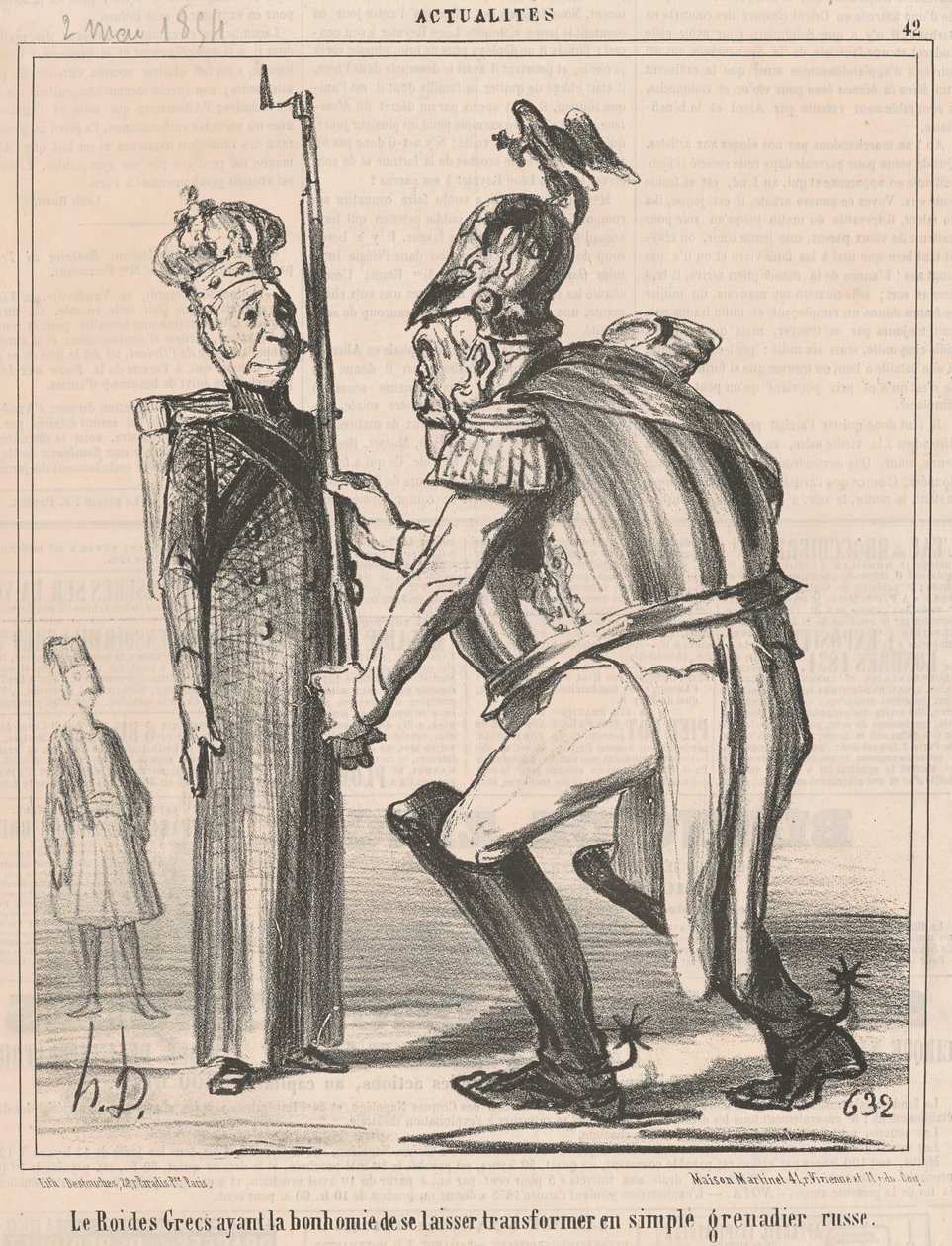 Grækernes konge... af Honoré Daumier