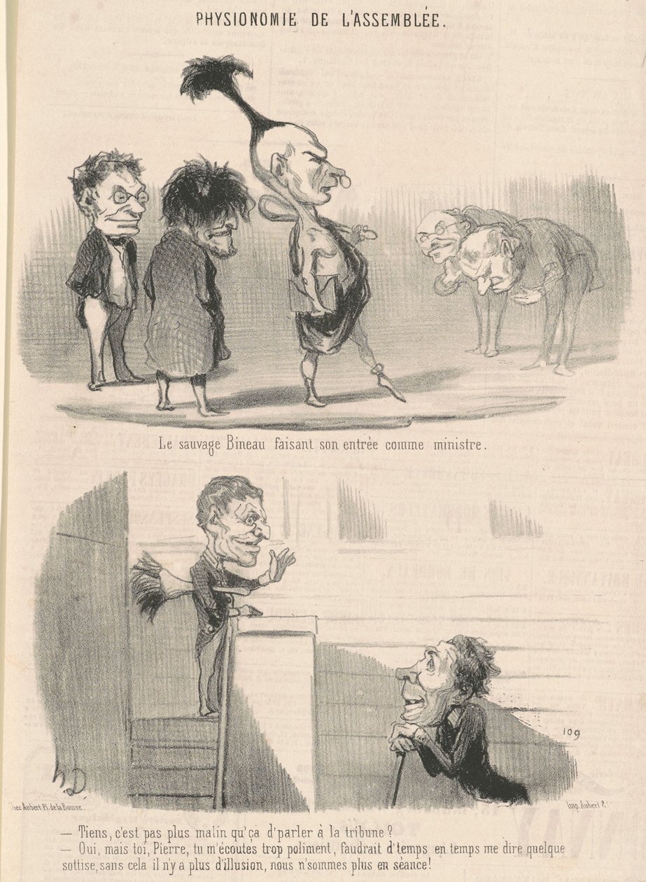 Den vilde bineau gør sin entré af Honoré Daumier