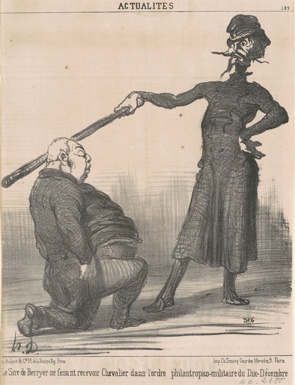 The Sire of Berryer ... Chevalier ... af Honoré Daumier