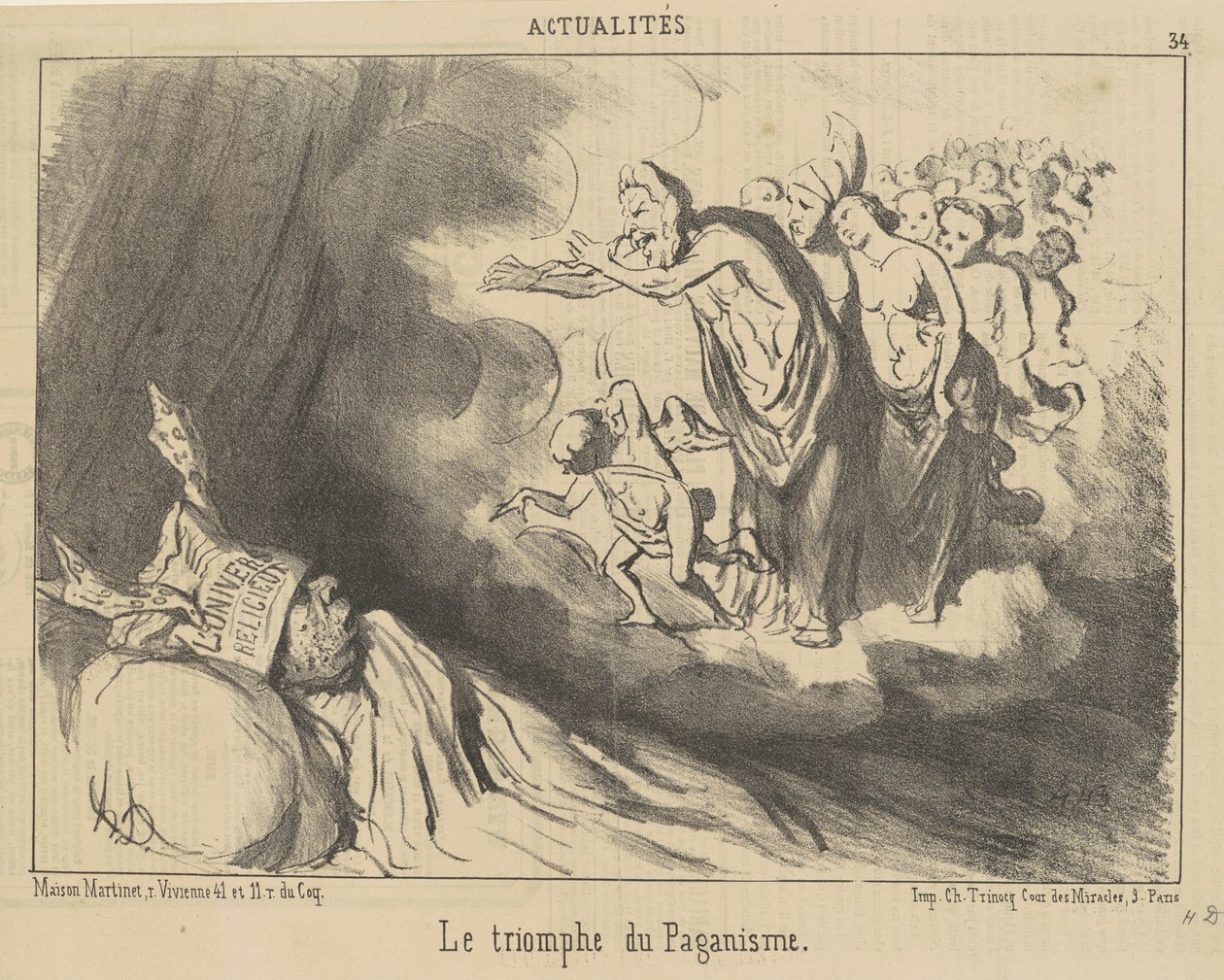 Hedenskabets triumf af Honoré Daumier