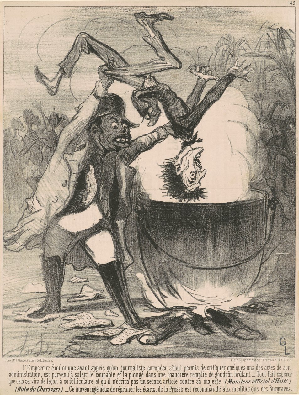 Kejseren aflaster... af Honoré Daumier