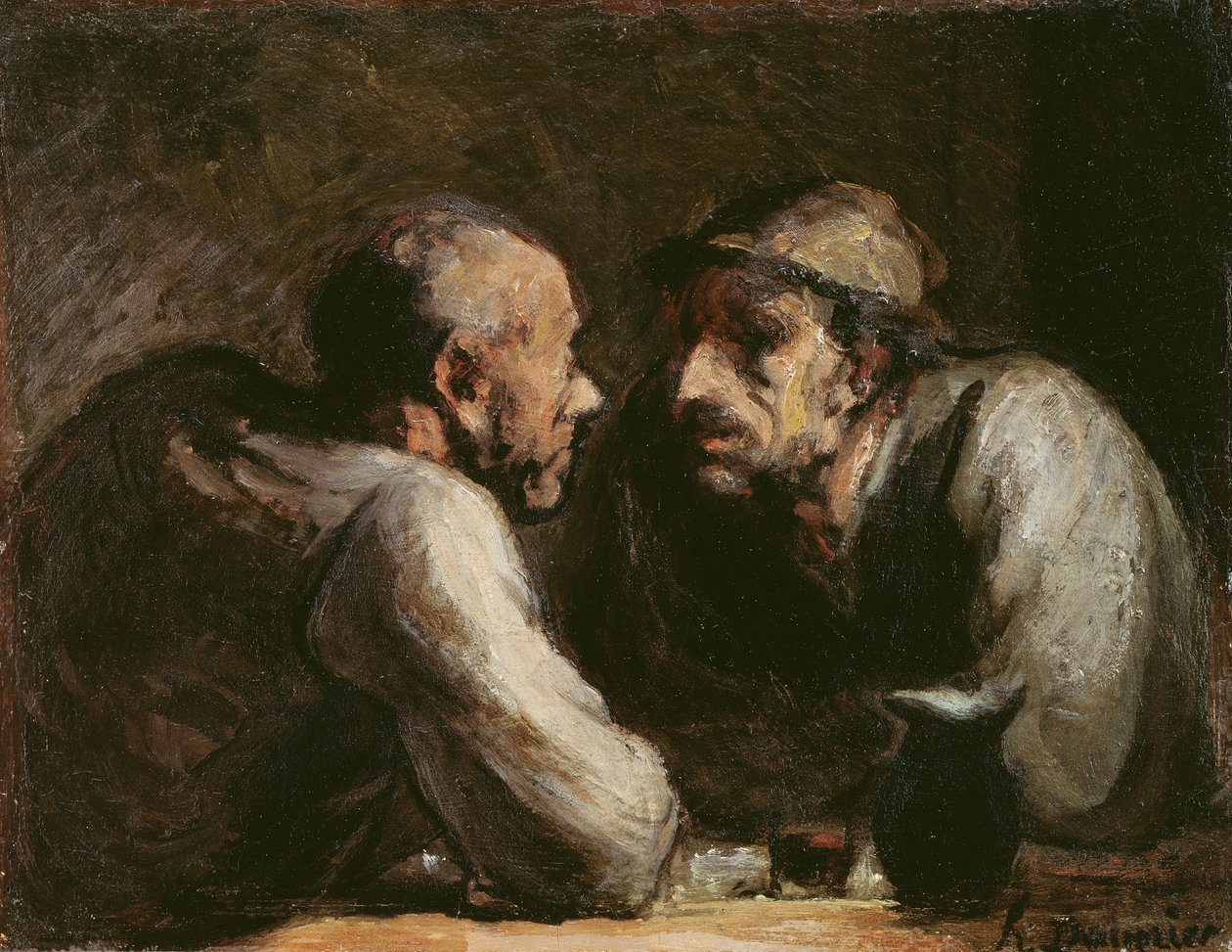 De to drikkere af Honoré Daumier