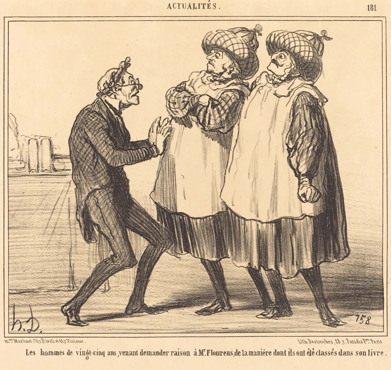 Femogtyve-årige mænd... af Honoré Daumier