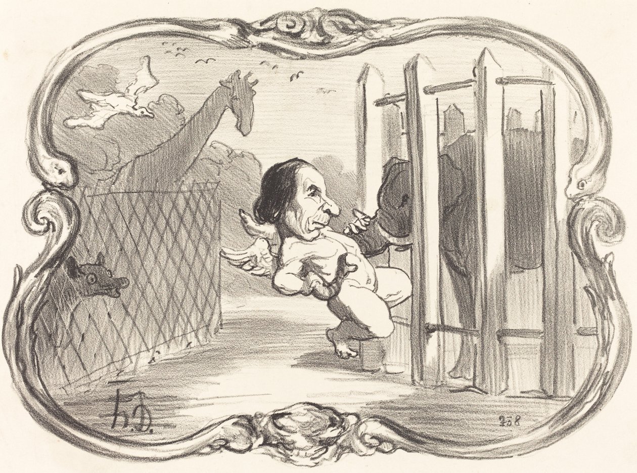 Kemikeren Dumas ulykker af Honoré Daumier