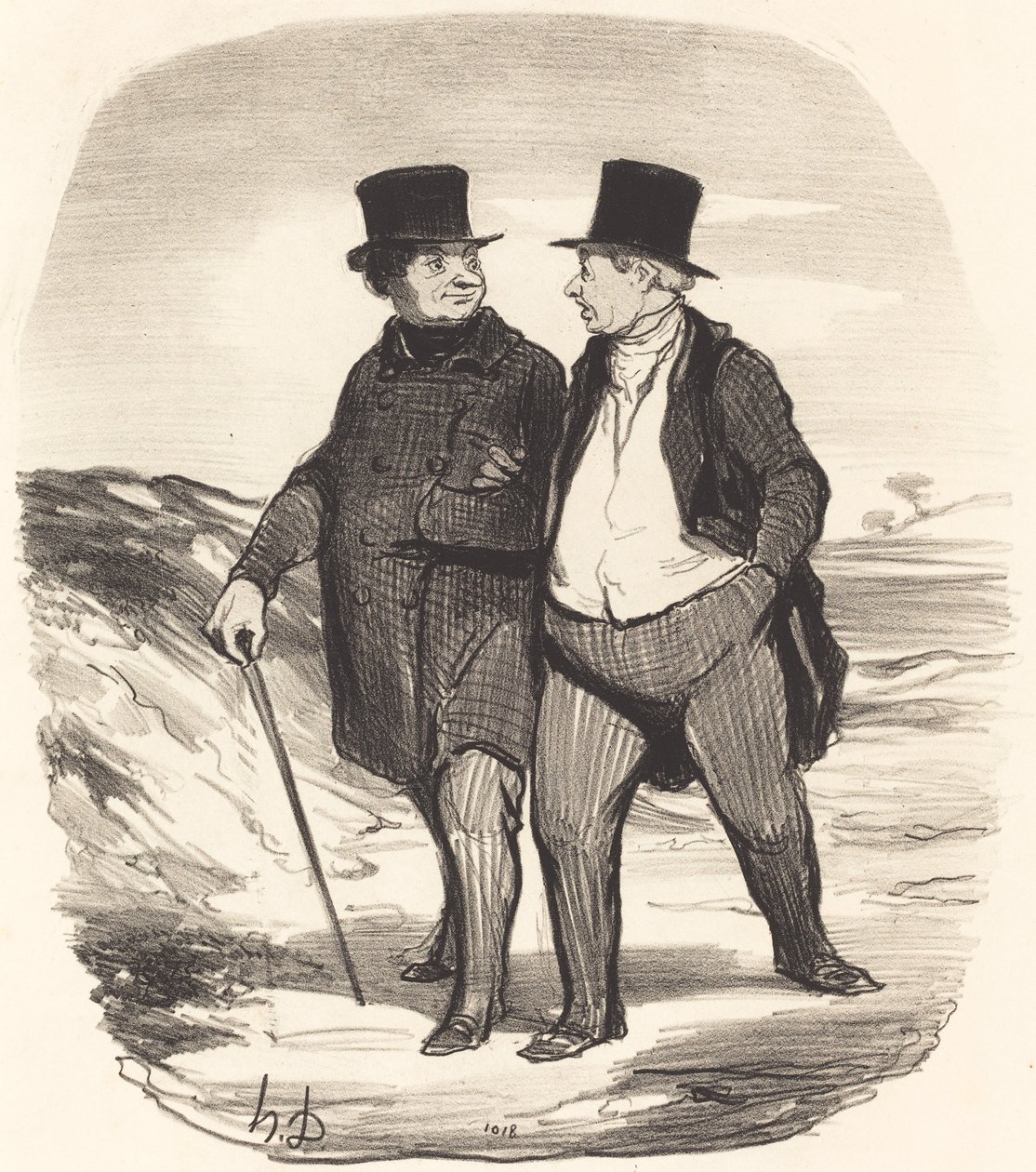 Tiderne er svære... af Honoré Daumier