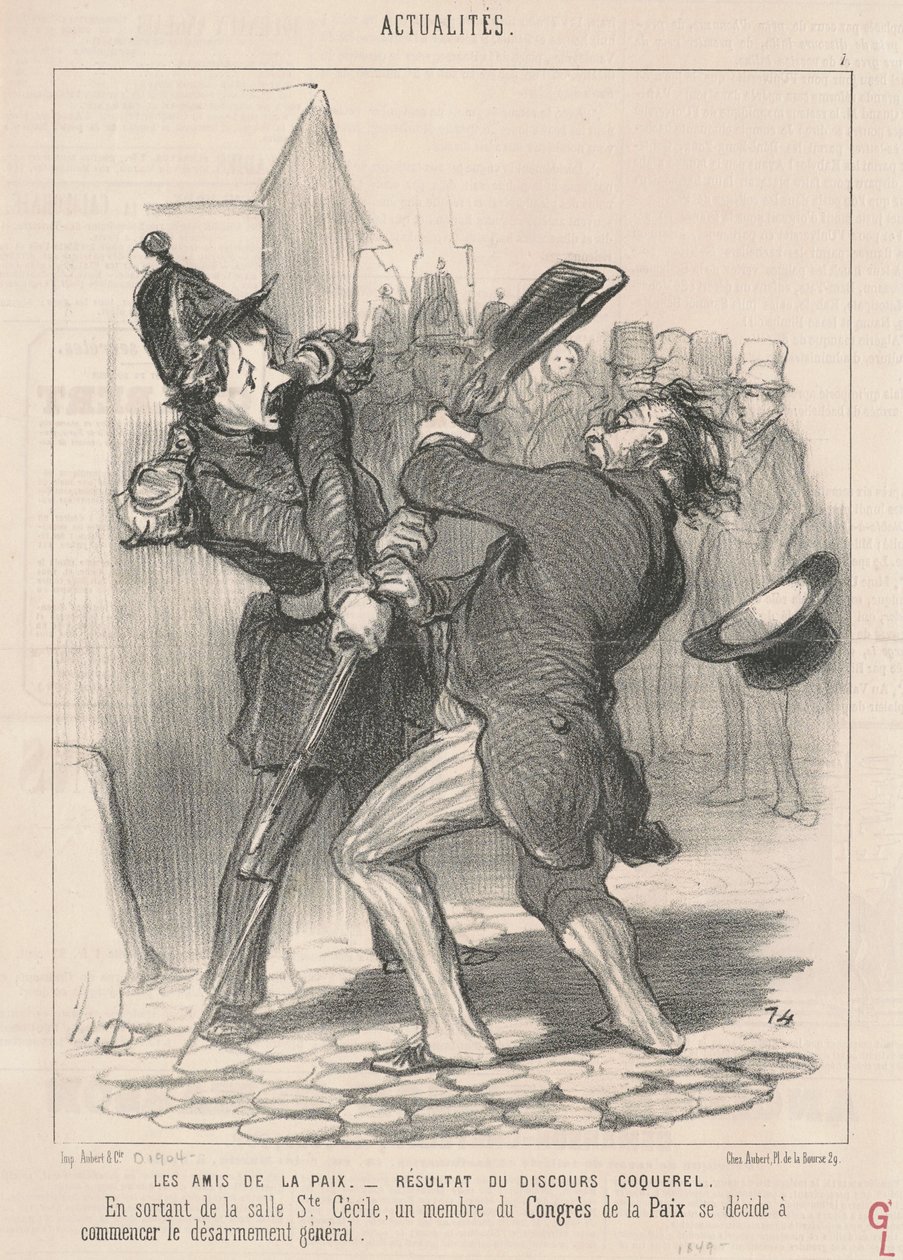 Fredens venner... af Honoré Daumier