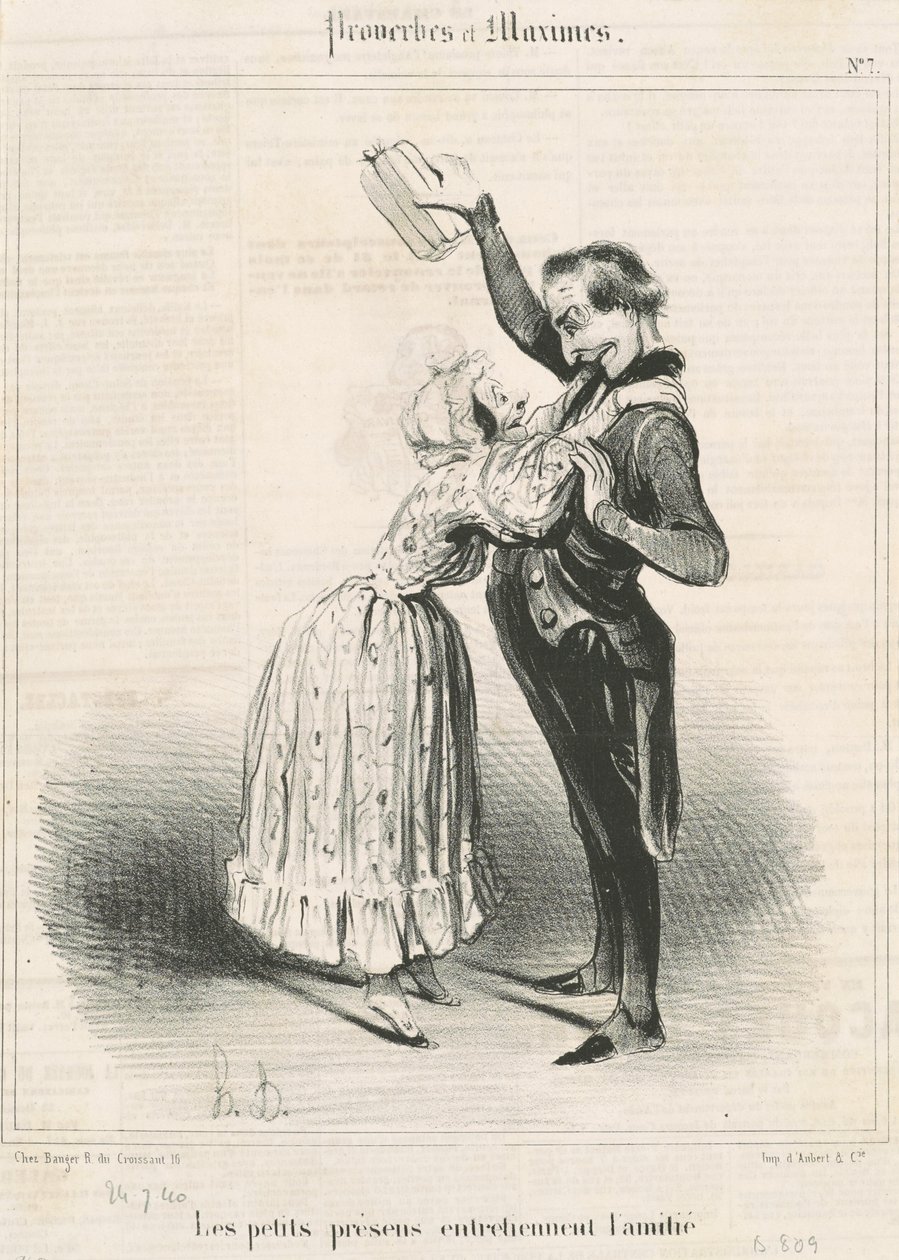 De små gaver... af Honoré Daumier