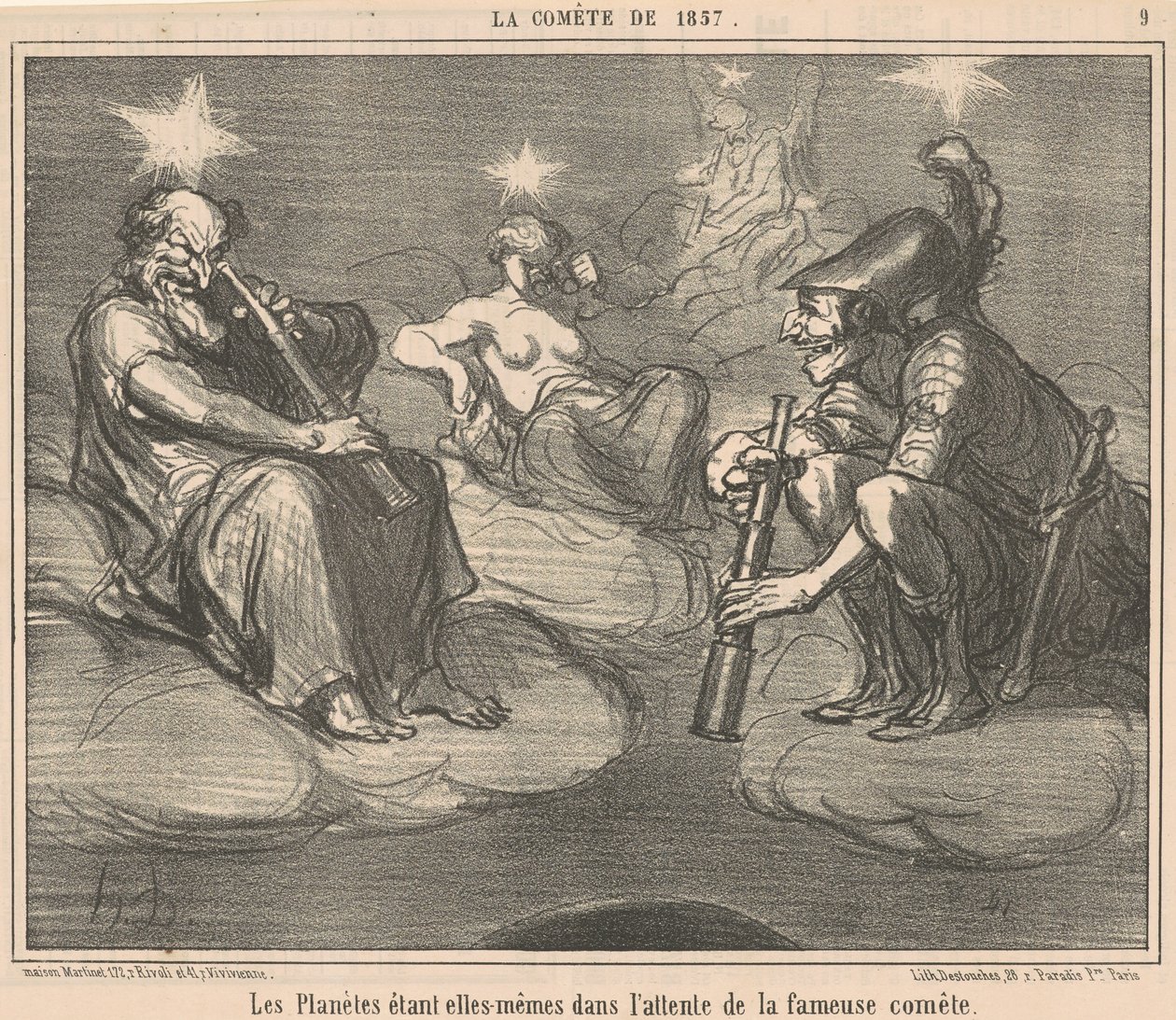 Planeterne er sig selv i... af Honoré Daumier