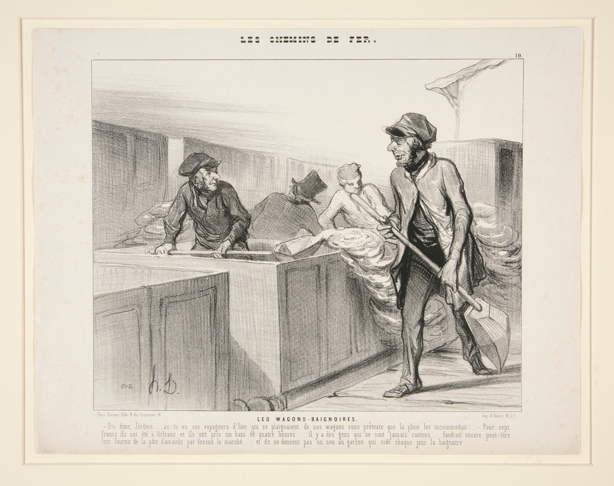 Badebilerne: Hej Jerome af Honoré Daumier