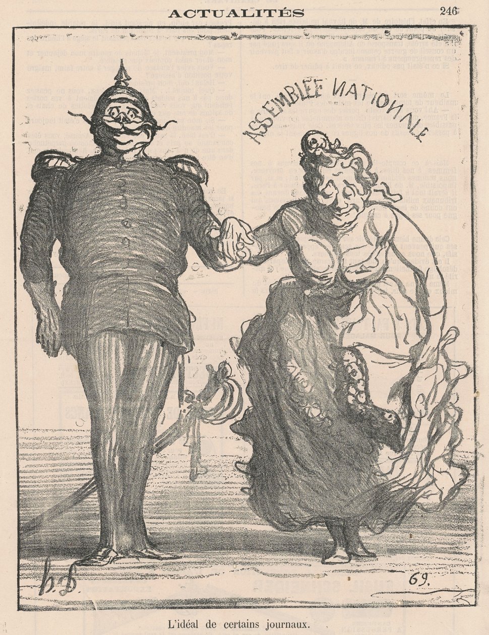 Idealet for visse aviser af Honoré Daumier