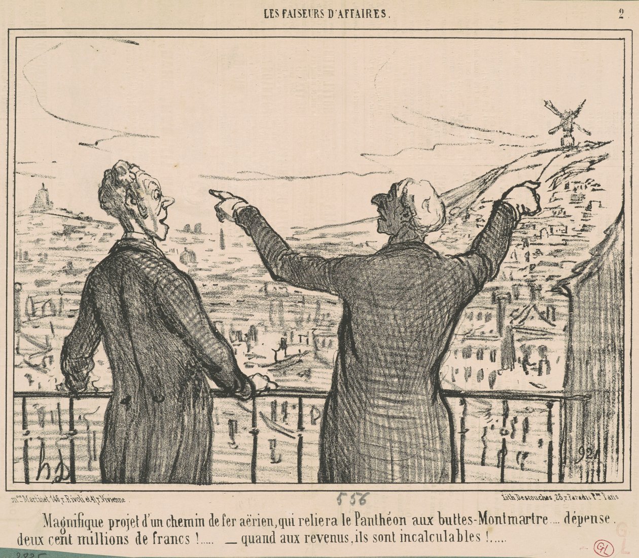 Fantastisk projekt... af Honoré Daumier