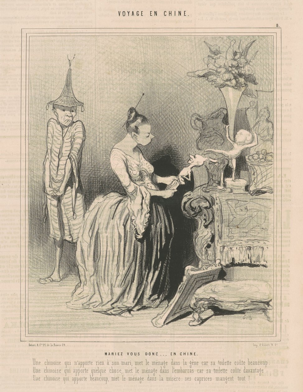 Så gift dig...i Kina af Honoré Daumier