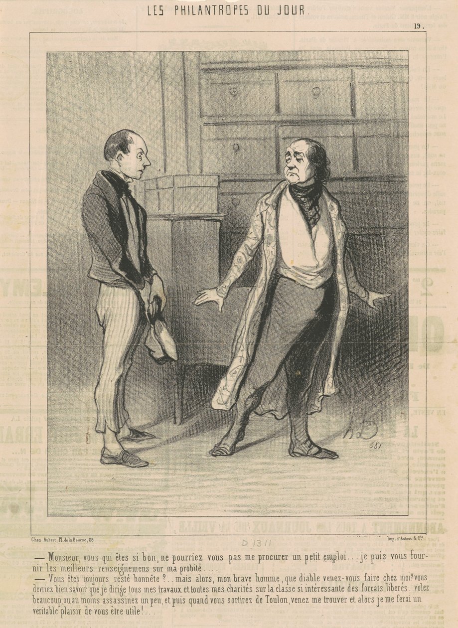 Sir du, der er så god... af Honoré Daumier
