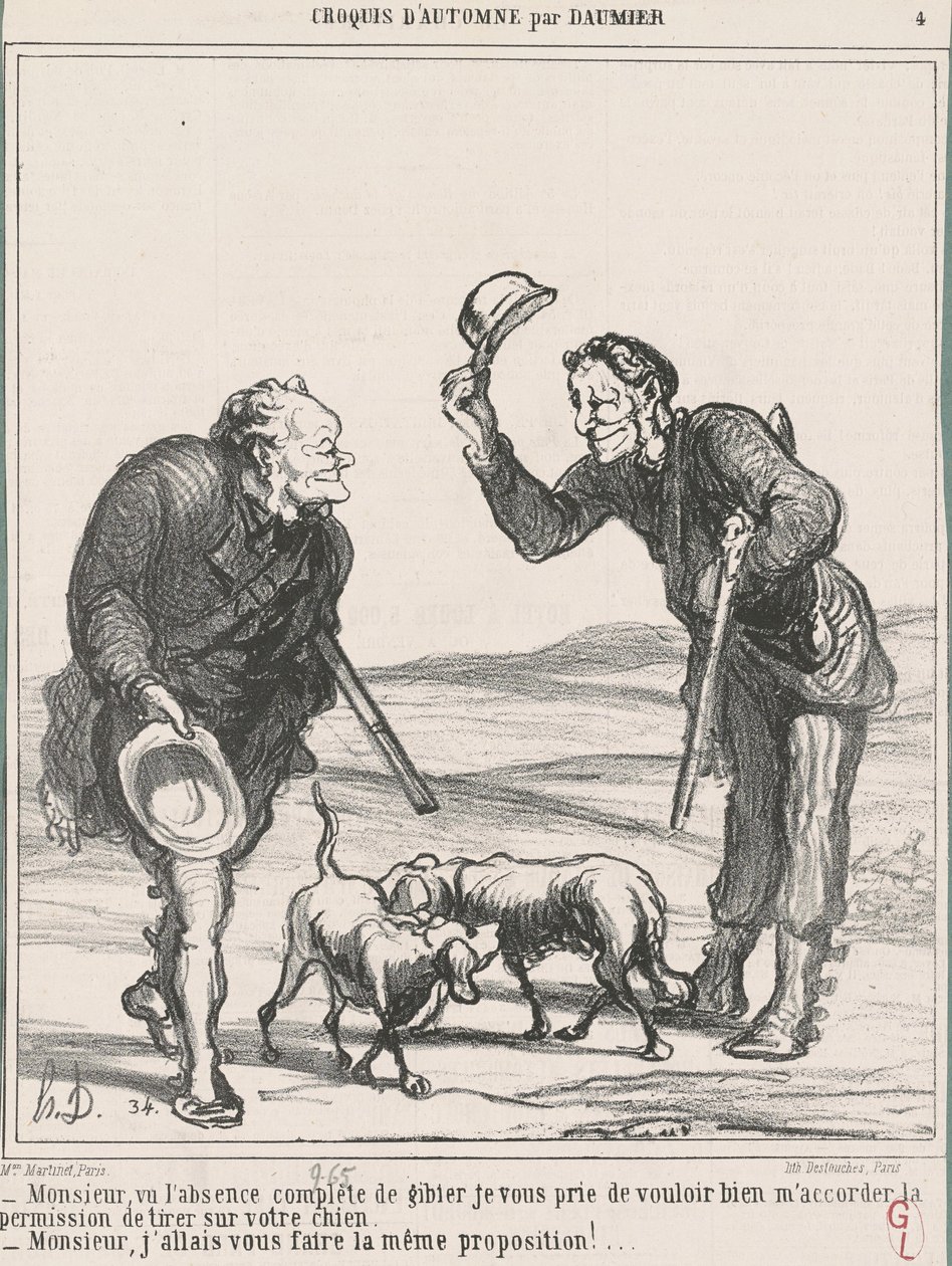 Sir, givet det fuldstændige fravær... af Honoré Daumier