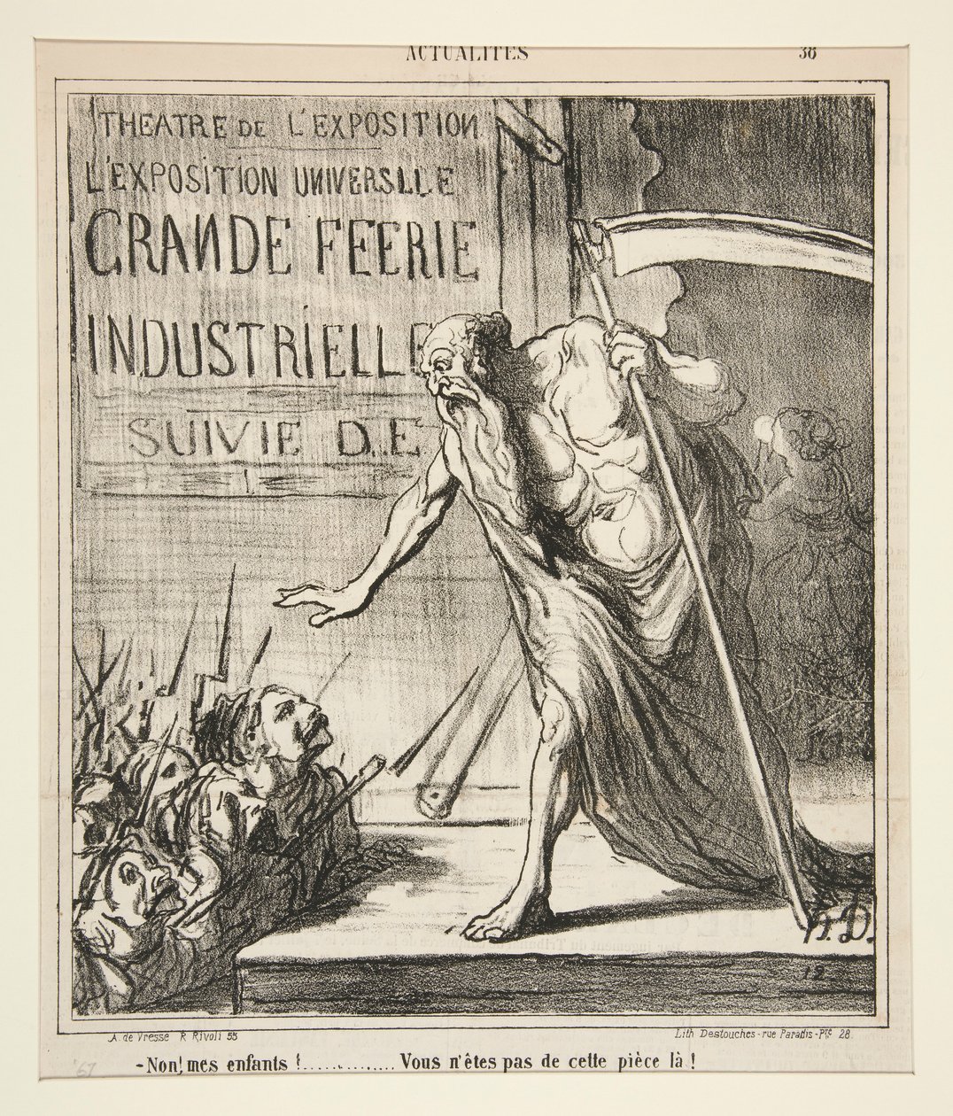 Nix! mine børn! af Honoré Daumier