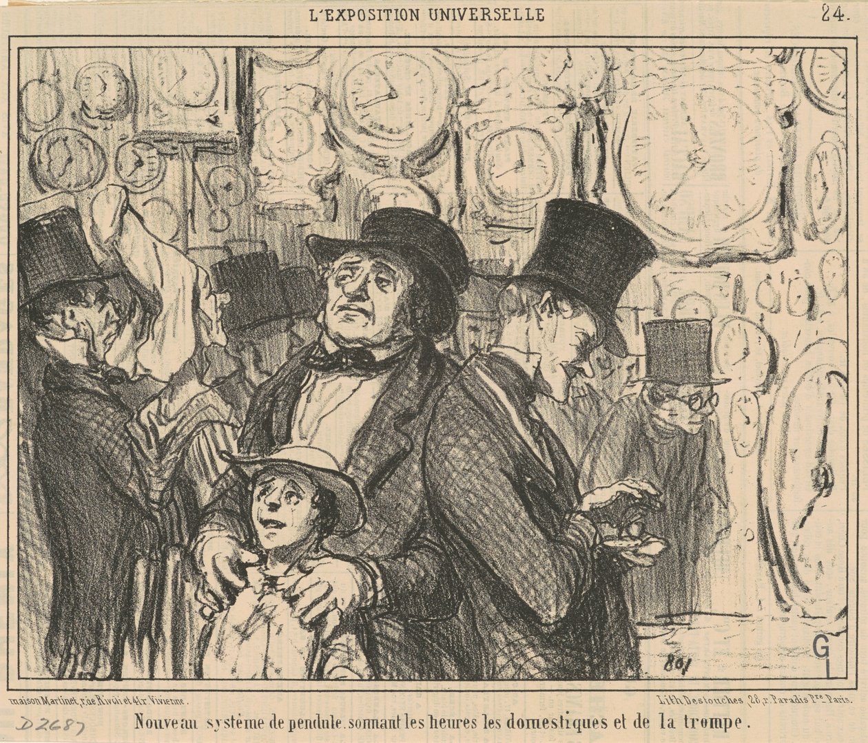 Nyt pendulsystem... af Honoré Daumier