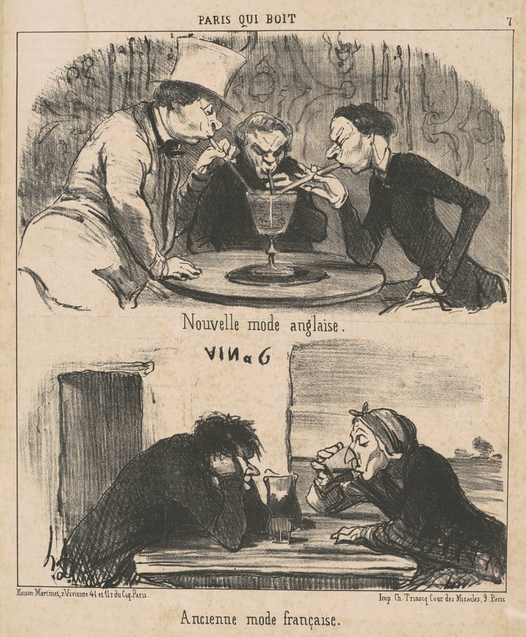 Ny engelsk mode af Honoré Daumier