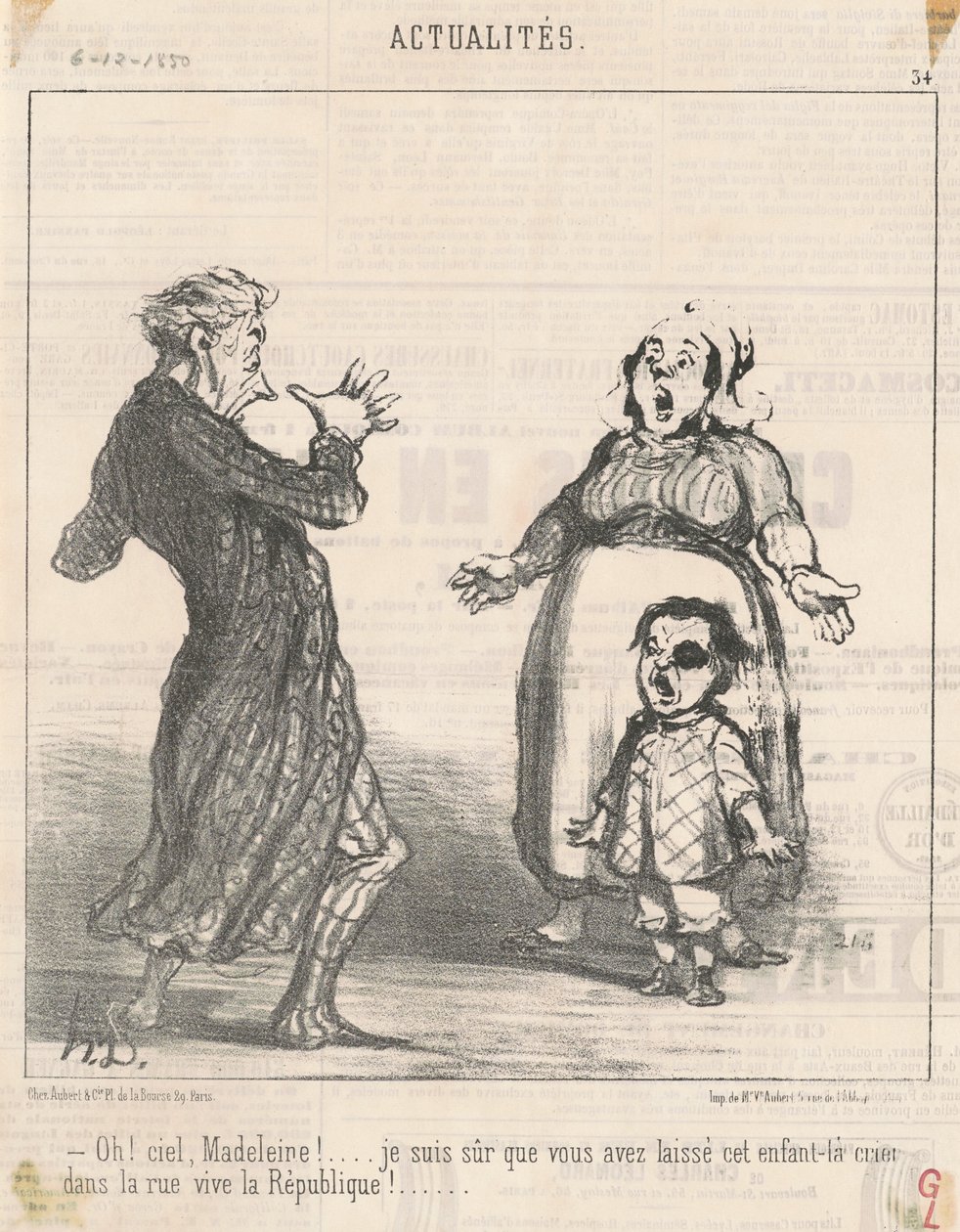 Åh! Himlen Magdalene! ... af Honoré Daumier
