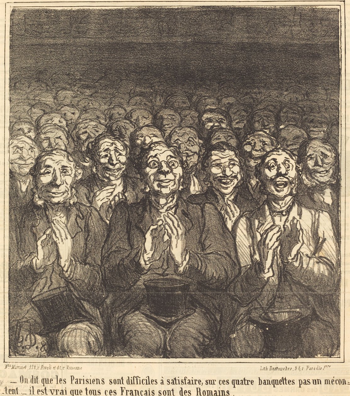 Det siges, at pariserne... af Honoré Daumier