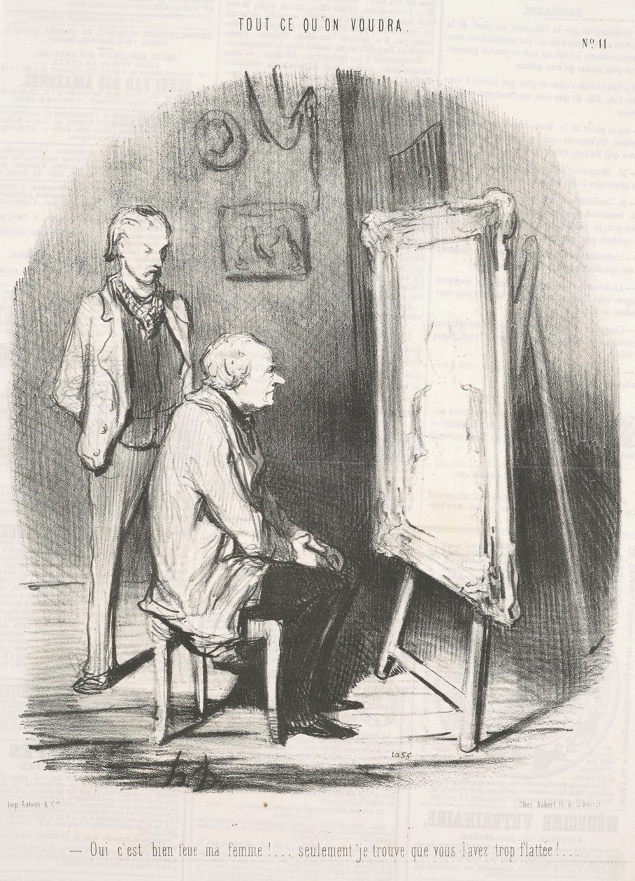Ja det er det, min afdøde kone! ... af Honoré Daumier