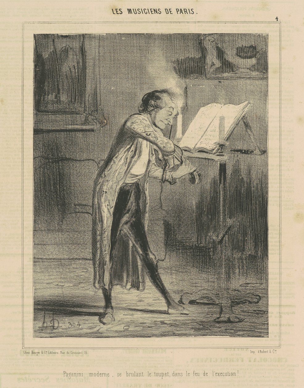 Paganini Moderne... af Honoré Daumier