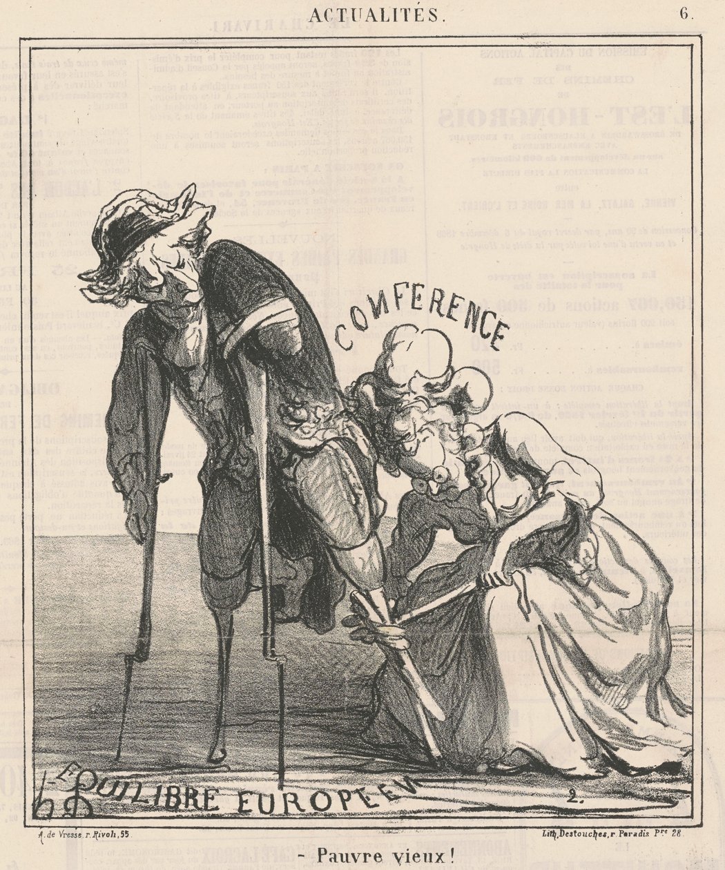 Stakkels gamle af Honoré Daumier