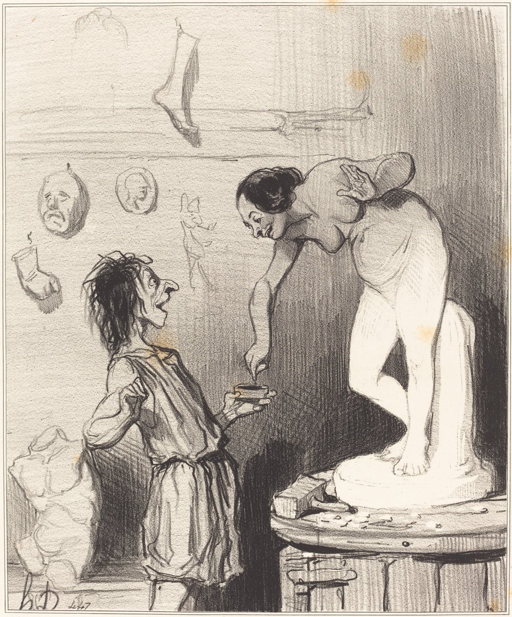 Pygmalion af Honoré Daumier