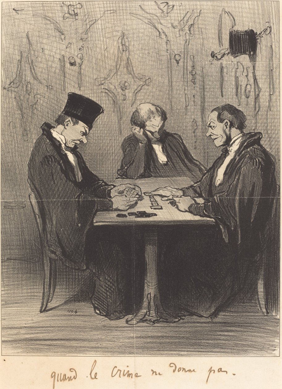 Når kriminalitet ikke giver af Honoré Daumier