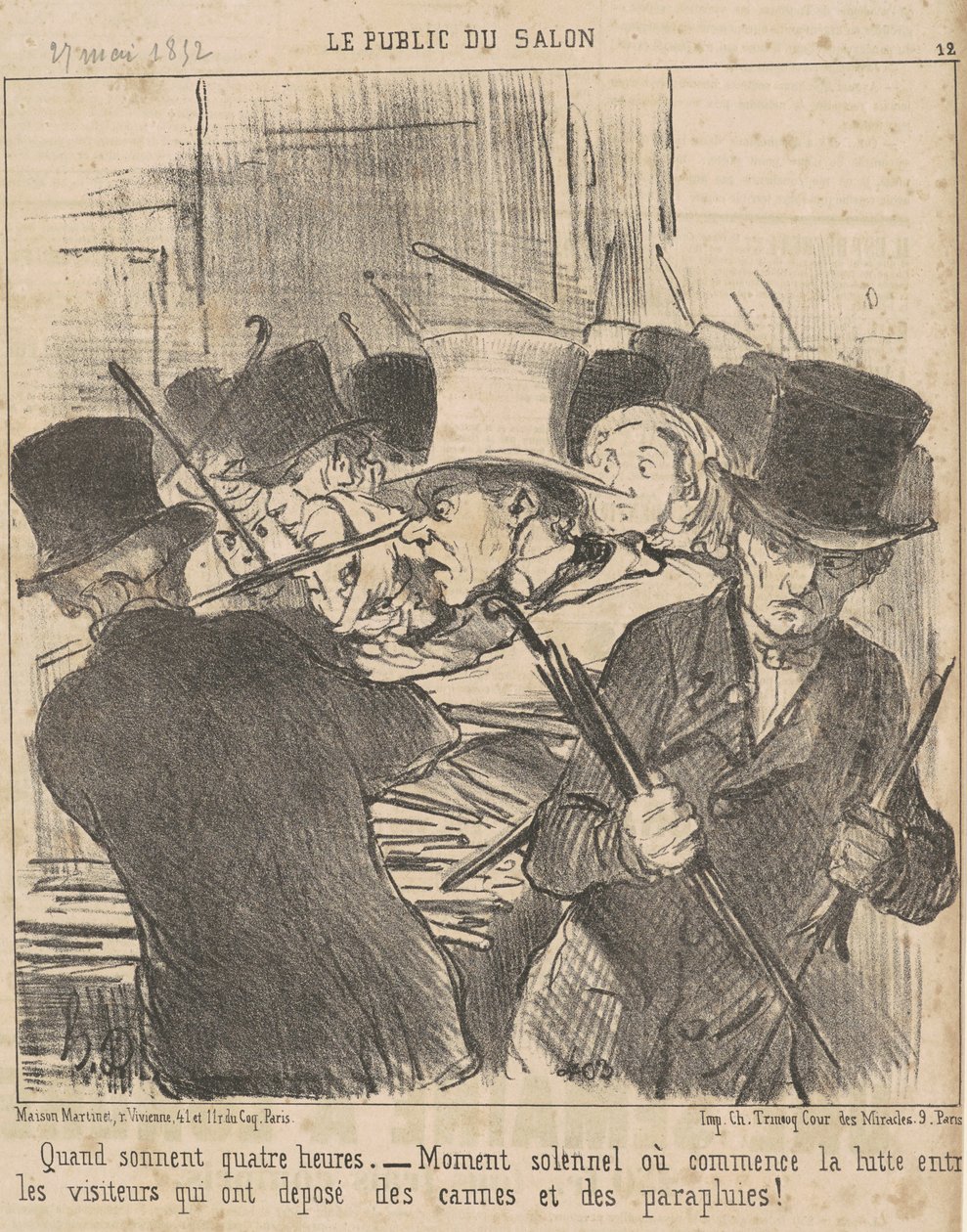 Når klokken slår fire af Honoré Daumier