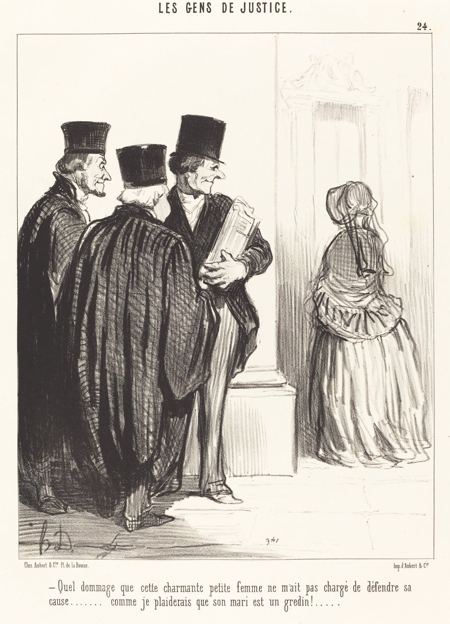 Hvor er det ærgerligt, at denne dejlige... kvinde... af Honoré Daumier