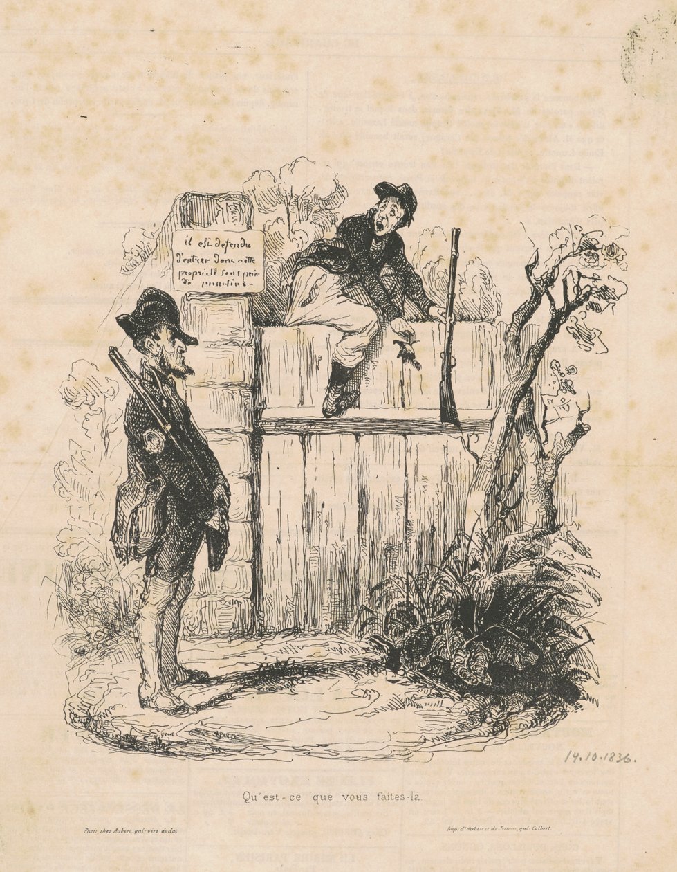 Hvad laver du her... af Honoré Daumier