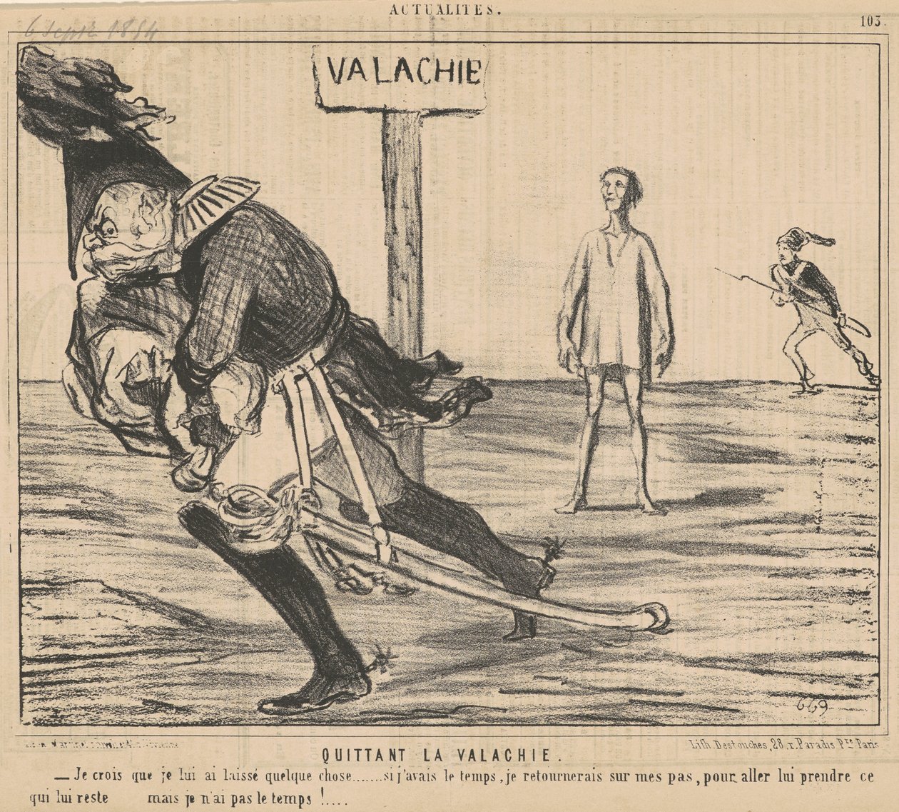 Forlader Valakiet af Honoré Daumier