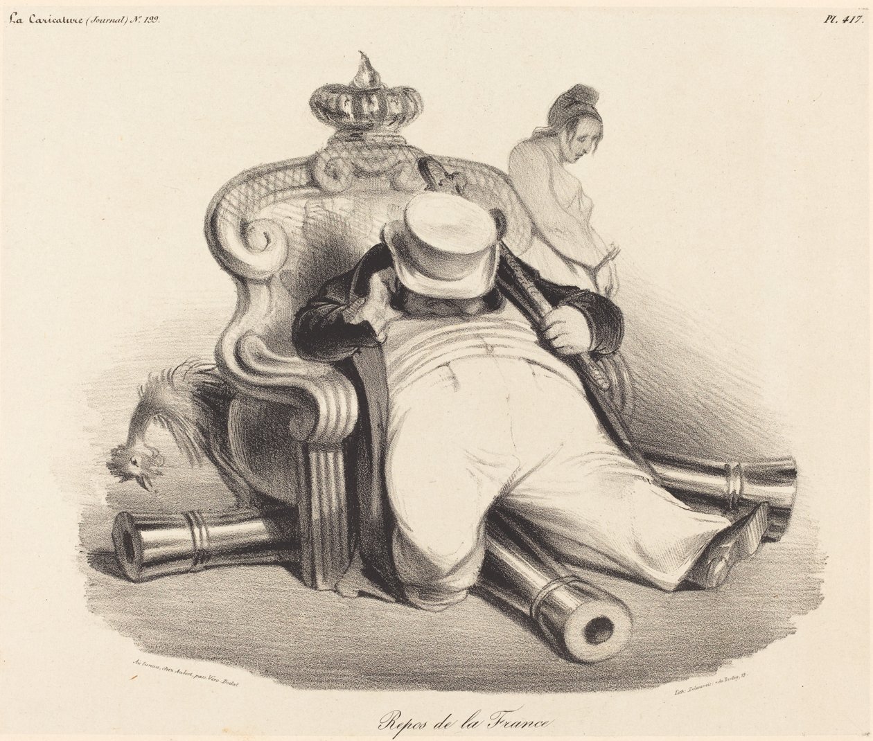 Resten af ​​Frankrig af Honoré Daumier