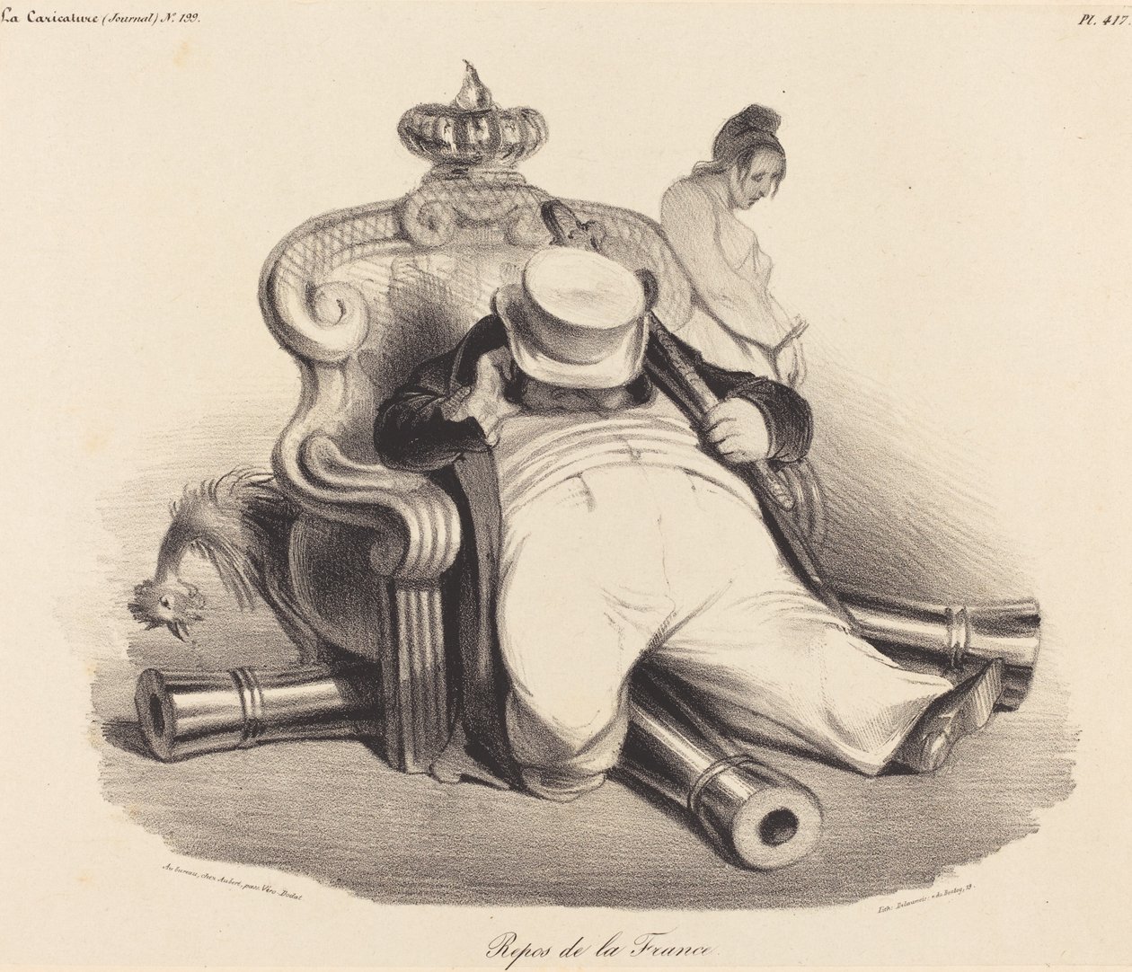 Resten af ​​Frankrig af Honoré Daumier